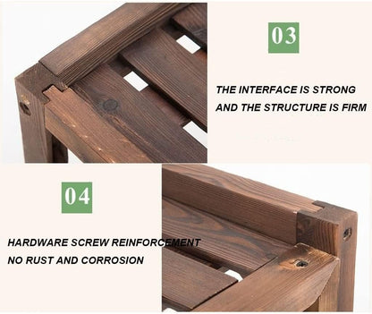 GENERIC Housse En Bois Marron Pour Climatiseur Avec Persiennes - Conteneur à Condensateur Caché Pour L'extérieur - Facile à Installer - Résistant Aux Intempéries