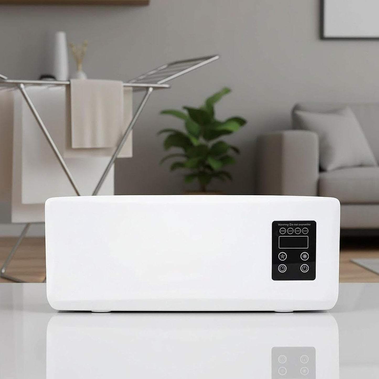  Mini-rédacteur Mural Avec Fonction De Chauffage Et De Refroidissement, Solution De Flux D'air Compact Pour La Chambre à Coucher Et Le Bureau, Y Compris La Télécommande Et La Minuterie, Conception Peu