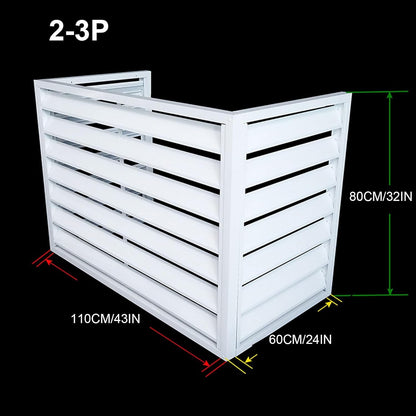  Housse Antivol En Aluminium Robuste Pour Climatiseur Extérieur - Réduction Du Bruit - Condensateur Central - Résistant Aux Intempéries - Protège Votre Système Contre Le Vol Et