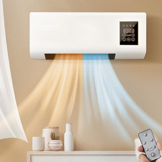 GENERIC Climatiseur Mural Avec Télécommande – Mini Unité AC Portable Pour Chambre à Coucher, Salon, Bureau – Design Compact (L 55 X L 24 X H12 Cm), Télécommande Incluse