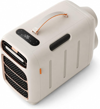  Climatiseur Tente Camping 5000 BTU, Mobile Portable Cooling | Double Tuyau, Compresseur, Refroidissement 3s, Pour 5-10m², Basse Consommation 420W, Silencieux 45dB