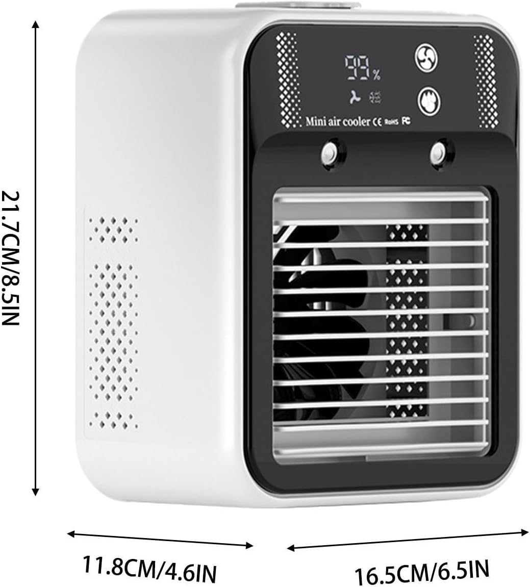  Climatiseurs Portables – Refroidisseur Personnel Silencieux – Occasions Polyvalentes, Petit Climatiseur À 2 Vitesses De Vent, Pour La Maison, La Chambre À Coucher, Le Lieu De Travail, Le Garage, Le Bu