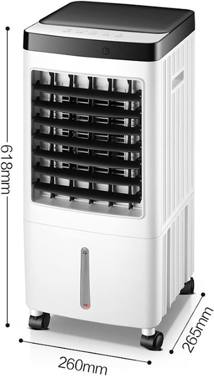 GENERIC Climatiseur Portable Sans Tuyau 10L Réservoir D'eau 3-en-1 Refroidisseur De Pièce Avec 60 Degrés Swing Vitesses Réglables Fonctionnement Silencieux Pour La Chambre à Coucher Bureau Énergie Conception
