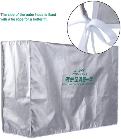  Housse Climatiseur Exterieur Plus épaisse Couverture Imperméable De Climatiseur De Couverture En Polyester Pour Unités Extérieures(3p (92 * 35 * 69))