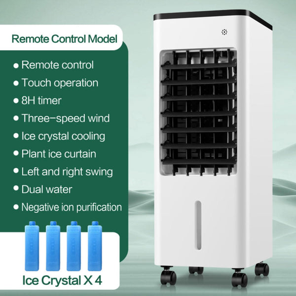 GENERIC Refroidisseur D'air Portable 9L Avec écran LED, Unité Et Humidificateur à Courant Alternatif élatifs, 3 Vitesses, Oscillant à 90 °, Minuterie 8H, Ventilateur De Refroidissement Ultra Silencieux Pour L