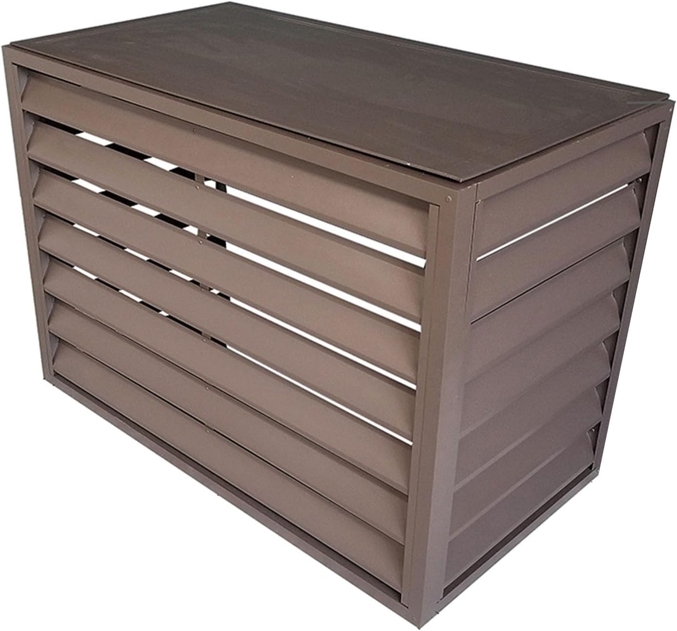  Housse Antivol En Aluminium Robuste Pour Climatiseur Extérieur - Réduction Du Bruit - Condensateur Central - Résistant Aux Intempéries - Protège Votre Système Contre Le Vol Et