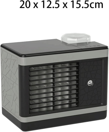 DieffematicKTY Climatiseur Mobile Portable Air Conditioner Mini Air Cooler Multi-Function Humidifier Purifier For Home Cooling Small Air Conditioner (Color : Grey Black)