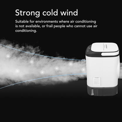  Climatiseur Portable 900 Ml, Fonction De Vaporisation, Vitesse De Ventilation Réglable, Mini Climatiseur Personnel Pour La Maison, Chambre Ou Le Bureau