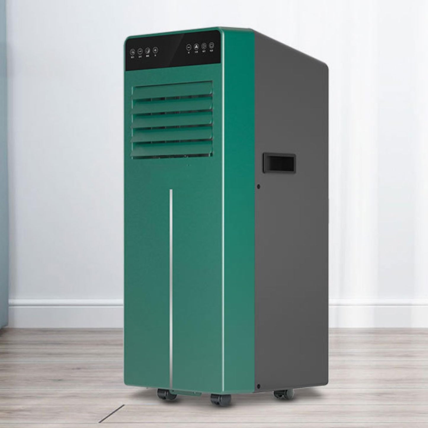 GENERIC Climatiseur Portable Avec Télécommande, Minuterie 24h, Ventilateur De Refroidissement Et Déshumidificateur, 2 Vitesses Et 3 Modes, Oscillation à 120° Pour Chambre Et Bureau