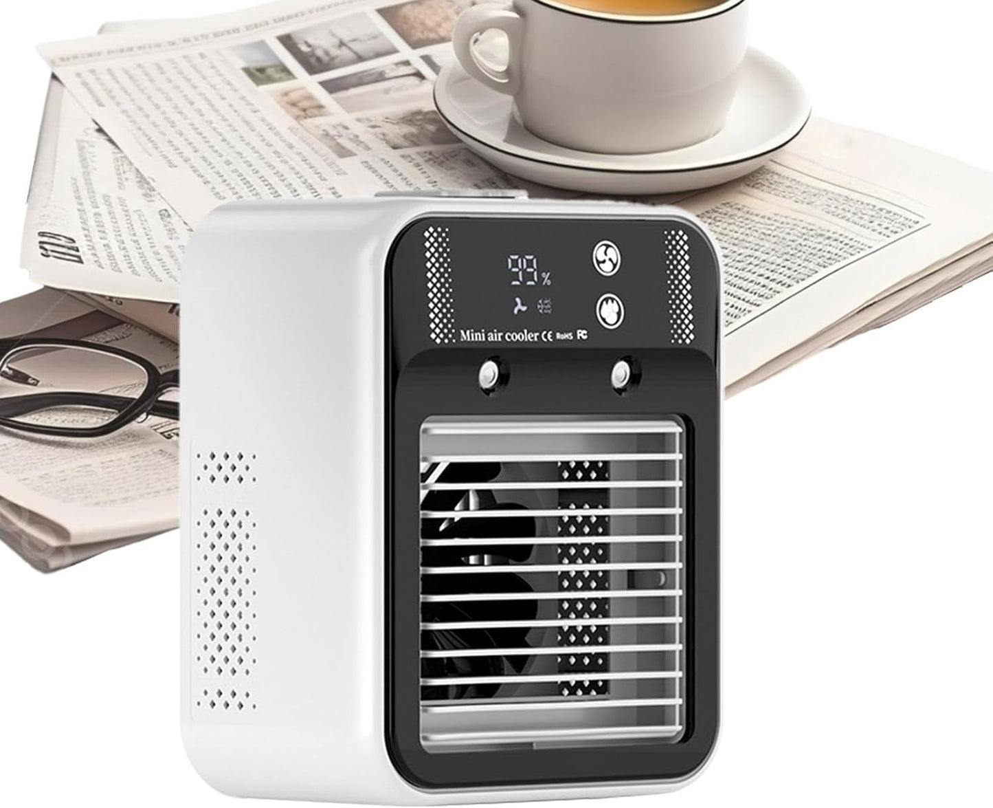  Climatiseur Portable Silencieux,Ventilateurs Silencieux Rafraîchissants | Deux Vitesses De Vent, Petit Climatiseur,Maison, Chambre, Bureau, Garage, Atelier, Cuisine, Dortoir