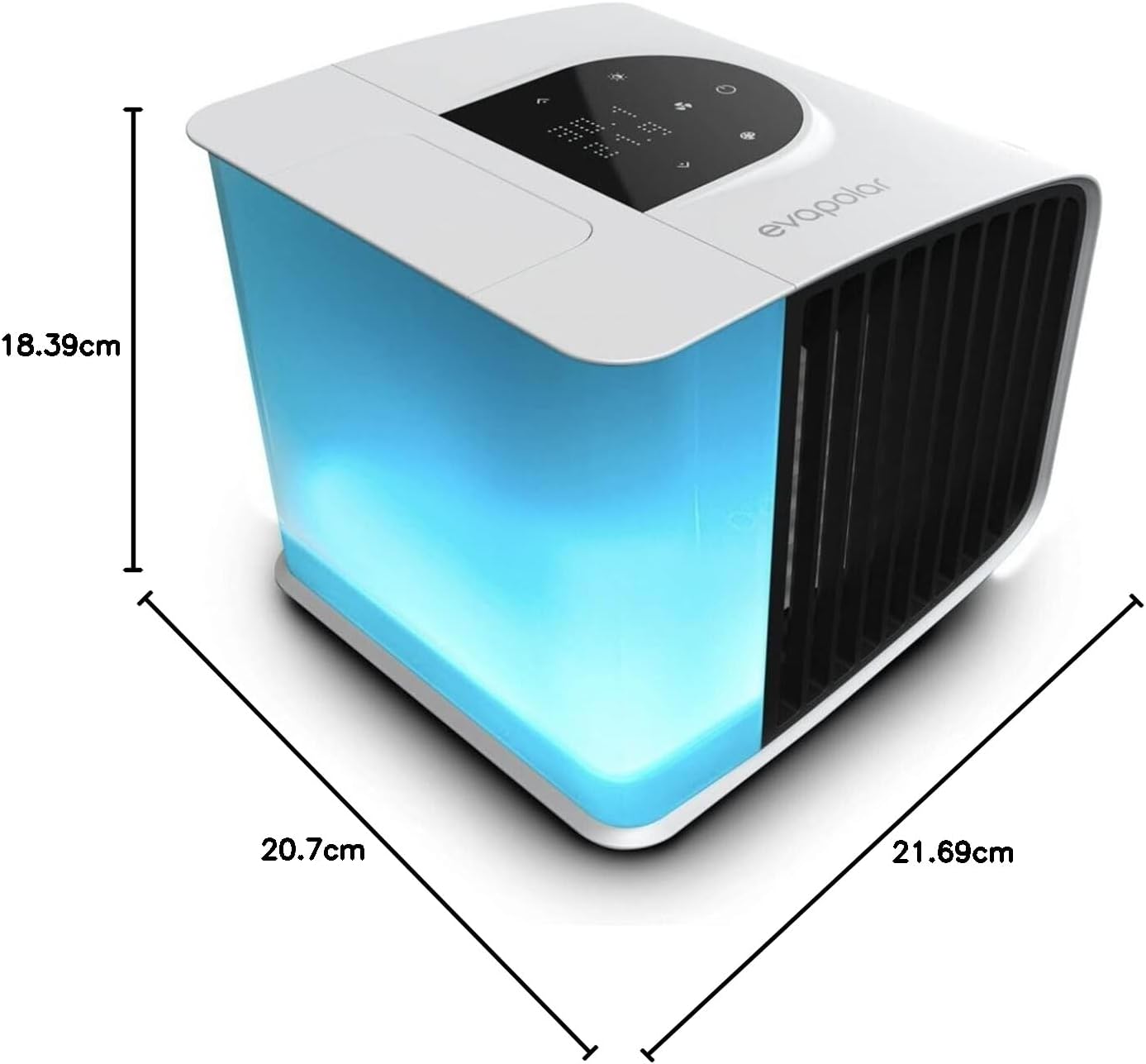  Refroidisseur D'air Pour Bureau - Climatiseurs Portables - Petit Ventilateur à Glace - Refroidisseur D'air Par évaporation, Evasmart Blanche