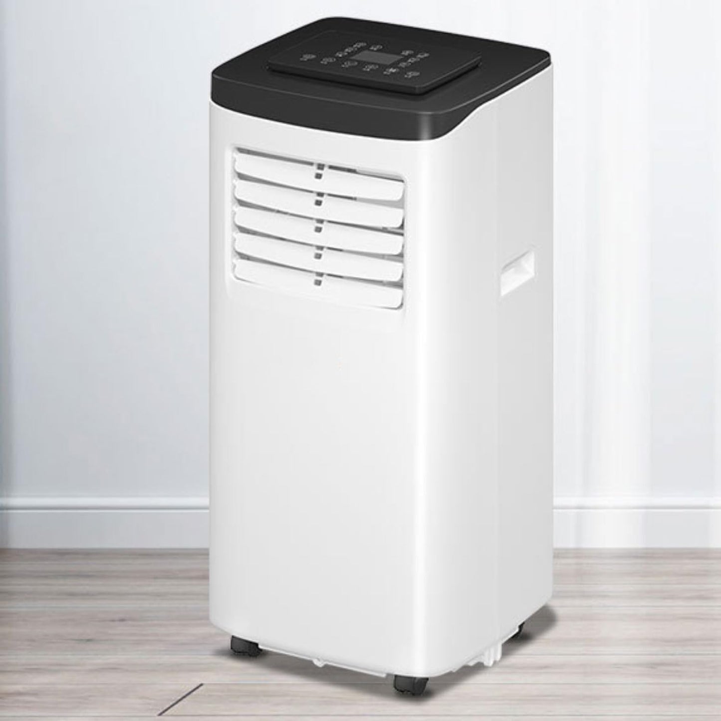 GENERIC Climatiseur Portable, Petit Climatiseur Avec Déshumidificateur Intégré, Refroidit 30 M², Climatiseur Mobile Silencieux Avec Kit De Fenêtre Et Télécommande, Oscillation à 120°, 2 Vitesses Et 3 Modes