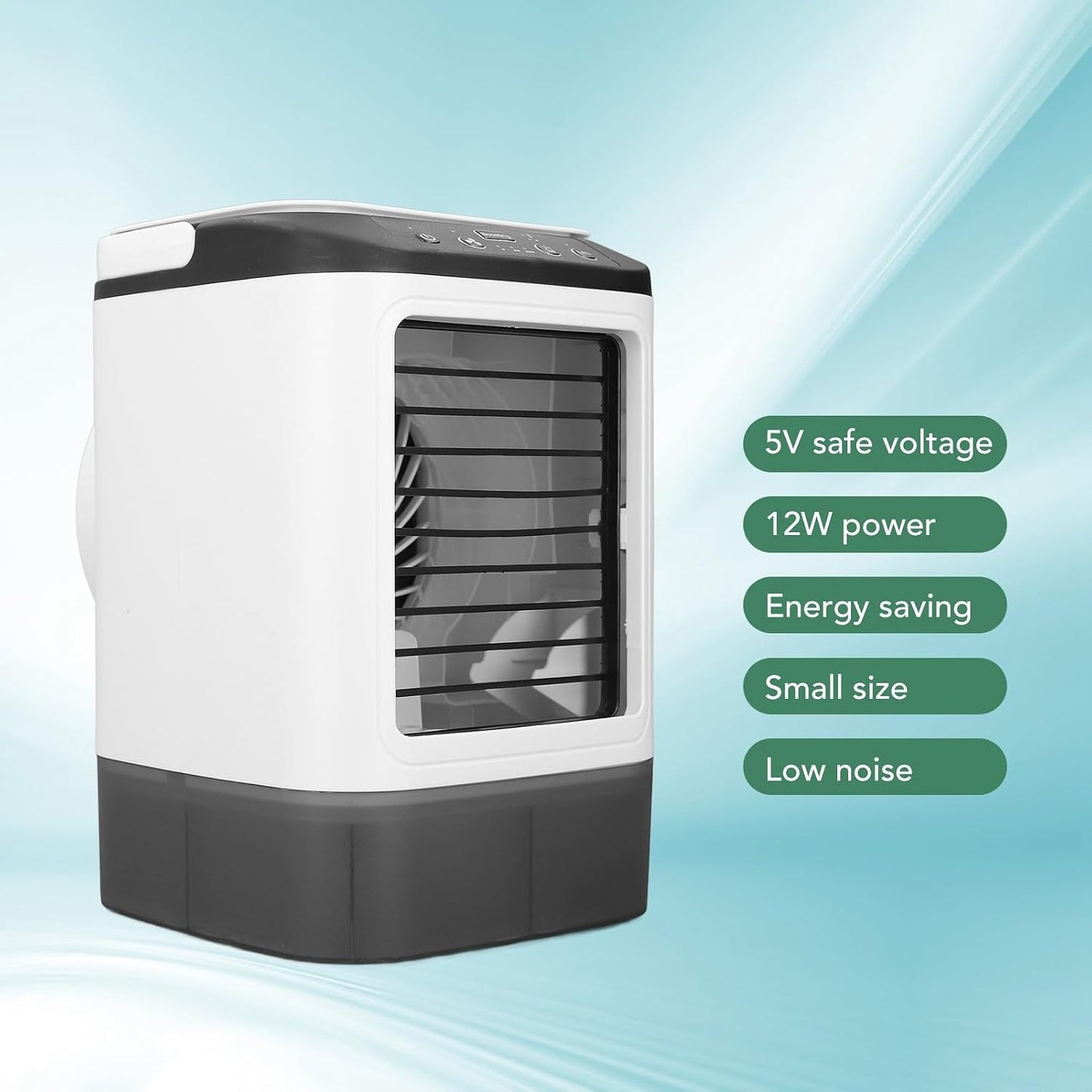  Climatiseur Portable 900 Ml, Fonction De Vaporisation, Vitesse De Ventilation Réglable, Mini Climatiseur Personnel Pour La Maison, Chambre Ou Le Bureau