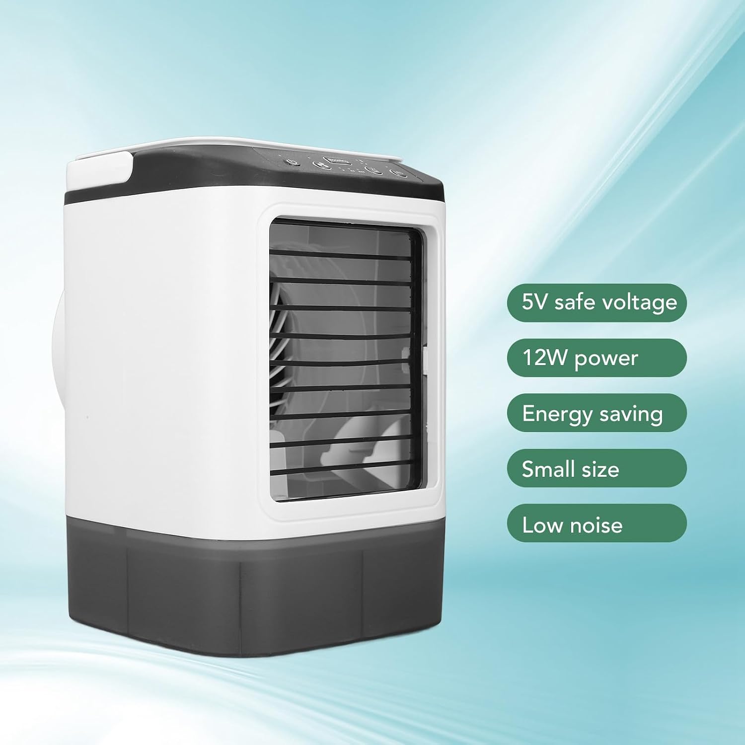  Climatiseur Portable 900 Ml, Fonction De Vaporisation, Vitesse De Ventilation Réglable, Mini Climatiseur Personnel Pour La Maison, Chambre Ou Le Bureau