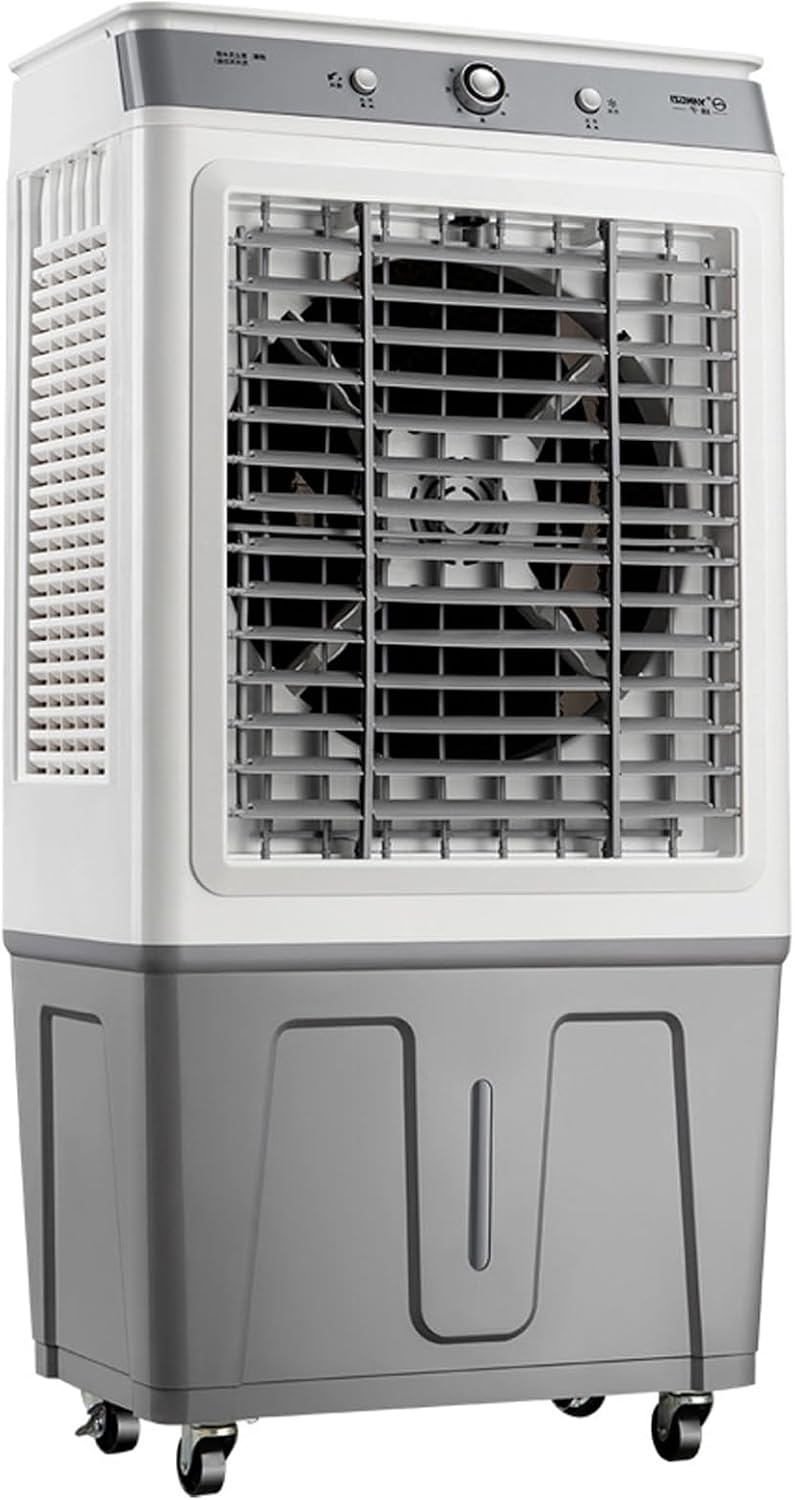 GENERIC Climatiseur Portable, Refroidisseur Par évaporation Avec Réservoir D'eau De 45 L, Trois Vitesses De Vent Réglables, Idéal Pour Hôtels, Restaurants, Ateliers, Supermarchés