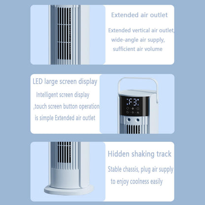 GENERIC Climatiseur Portable Avec Ventilateur Et Rafraîchisseur D'air Par évaporation, 3 Vitesses Et 3 Modes, Minuterie 10 H, Réservoir D'eau 700 ML, Télécommande, Humidificateur Et Circulateur D'ai