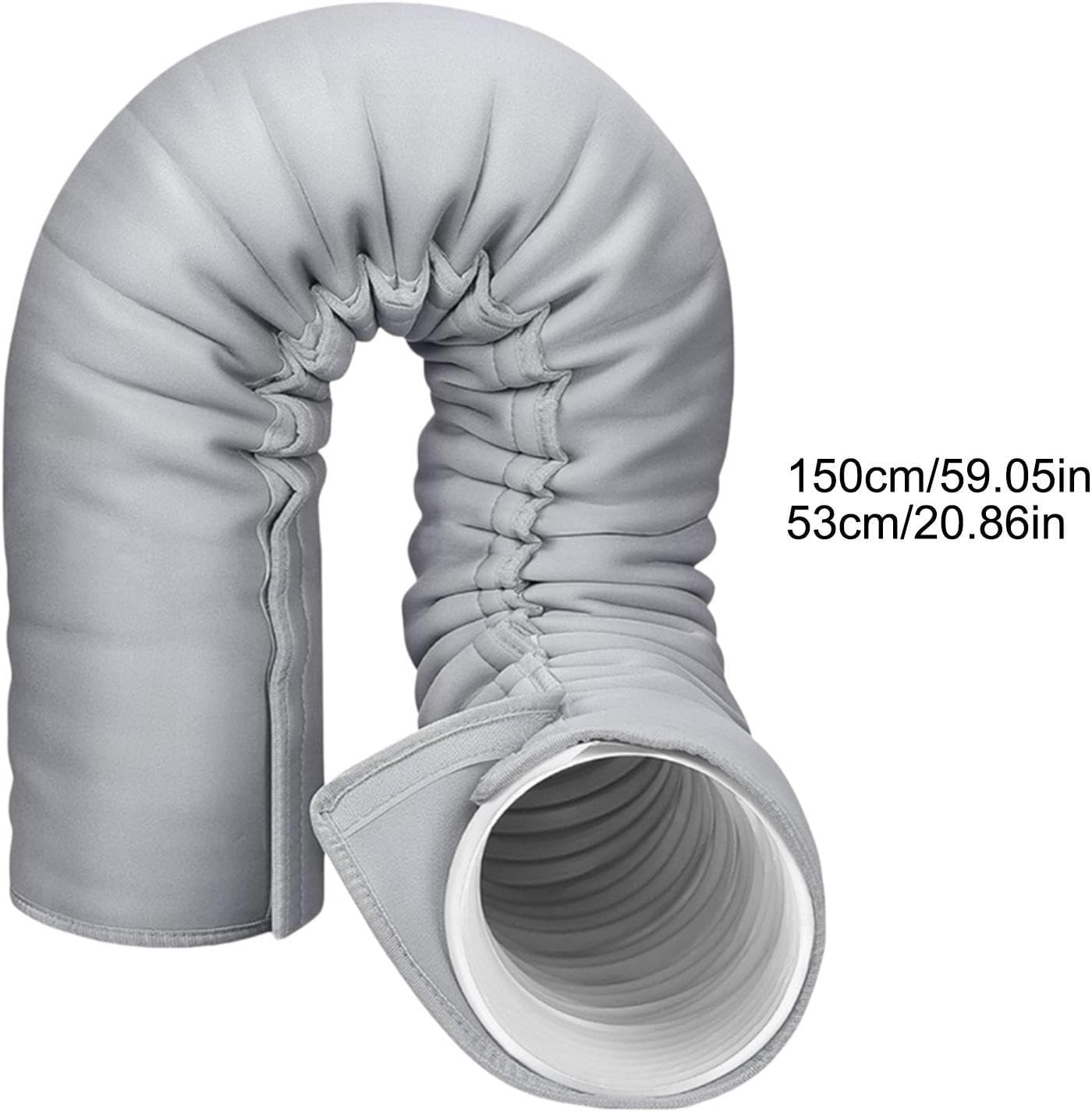  Portable Air Conditioner Hose Insulation Portable Insulated Cover, 3 Straps | Air Conditioners Insulated Hose Wrap For Winter Outdoor Indoor Casement Garage Rv Room Wall Window House Apartment