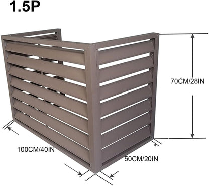  Housse De Protection Pour Climatiseur Extérieur – Housse De Protection Pour Unité De Climatisation Extérieure Résistante Aux Intempéries Avec Motif De Clôture élégant, Ajustement Universel Pour Tous