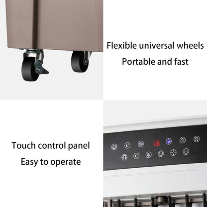  Refroidisseur D'air Par Évaporation, Refroidisseur De Marais Portable Avec Réservoir D'eau, Climatiseur Sans Fenêtre À 3 Vitesses Pour Garage, Cour, Utilisation Commerciale