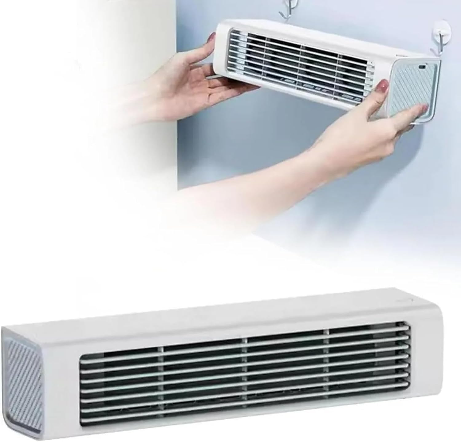 GENERIC Mini Ventilateur De Climatisation Portable, Refroidisseur D'air Mural Avec 3 Vitesses, Batterie 24H, Spray Silencieux Pour Voiture De Bureau à Domicile, Relief De Refroidissement Instantané