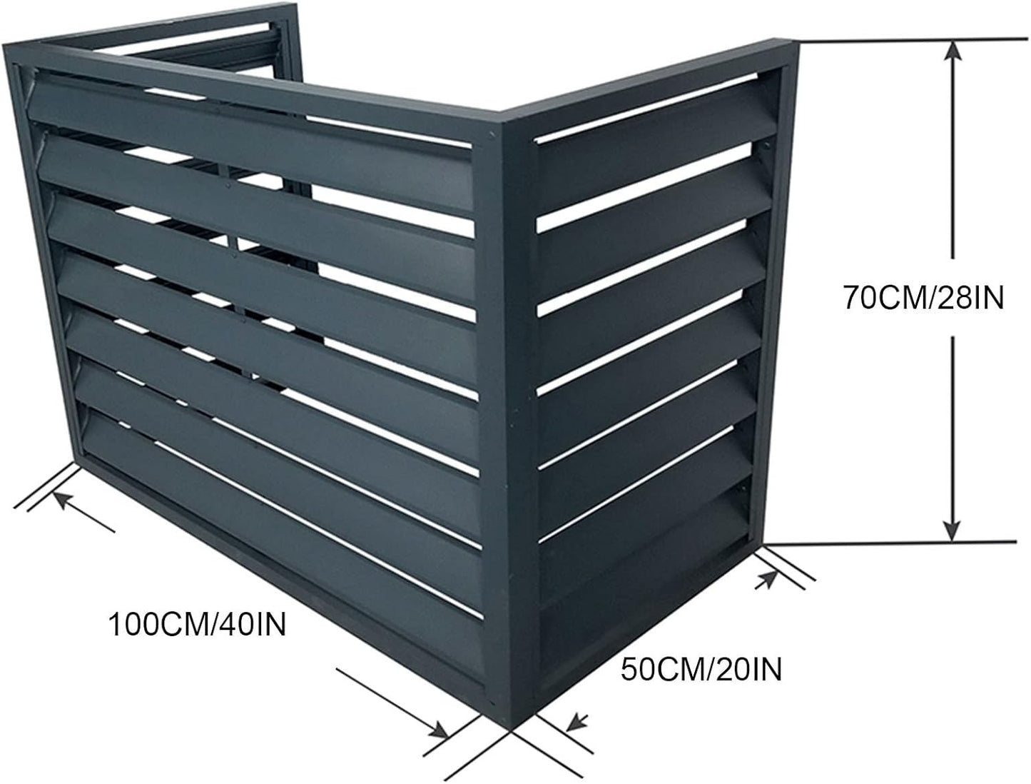  Housse De Déflecteur De Climatiseur Pour Unités Extérieures, Mini Protecteur De Condensateur Divisé Avec Stores D'unité Extérieure (couleur)