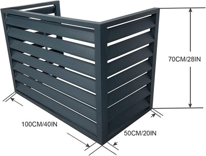  Housse De Déflecteur De Climatiseur Pour Unités Extérieures, Mini Protecteur De Condensateur Divisé Avec Stores D'unité Extérieure (couleur)
