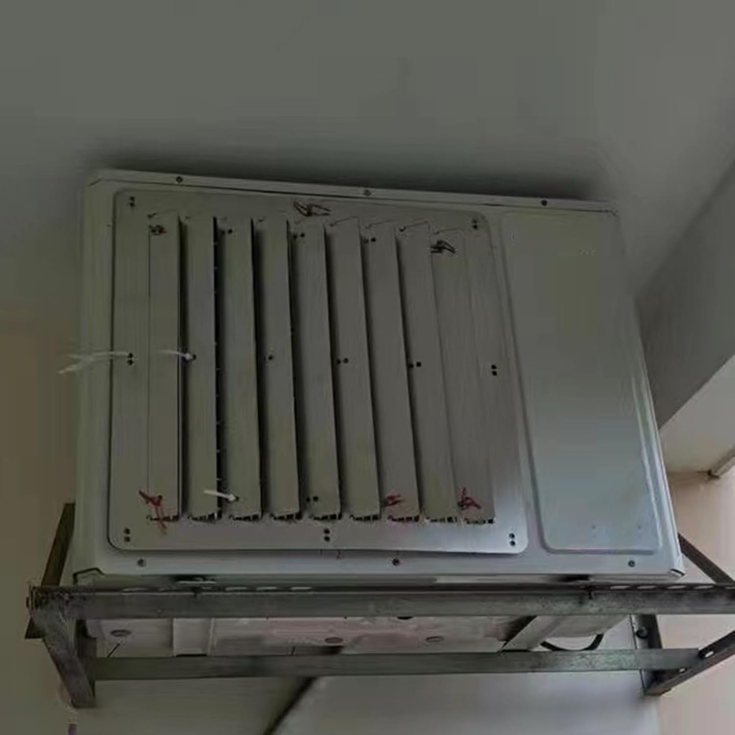 GENERIC Housse Pour Climatiseur Extérieur – Pare-brise En Acier Inoxydable Pour Pompe à Chaleur Et Condensateur, Guide De Soufflage Universel Anti-direct, Ions Météo Et Efficacité énergétique