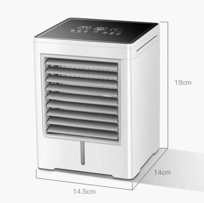  Climatiseur Portable, Réservoir D'eau De 470 Ml, 3 Vitesses De Vent, 3 Minuteries, Contrôle Tactile, Refroidissement Par évaporation, Mini Climatiseur Personnel Avec Alimentation USB,