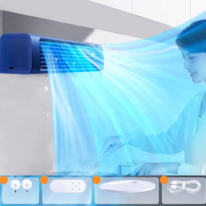 GENERIC Climatisation Portable Avec Kit De Fenêtre, 3 étapes De Refroidissement Et Télécommande.Sans-feuilles, Silencieux Et économiseur D'énergie.Idéal Pour Les Chambres, Bureau Et Petites Pièces.Fiable Circ