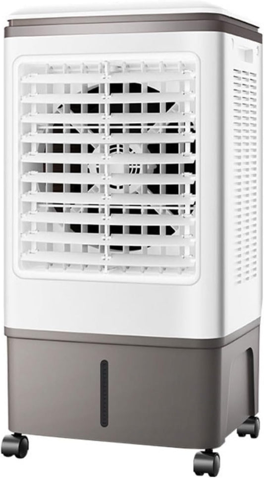  Climatiseur Mobile Silencieux 30L Refroidisseur D'air Sans Évacuation Ventilateur Refroidisseur D'air Avec 2 Coussin D'eau 3 Vitesses 3 Modes Oscillation 120°pour Chambre Bureau Maison