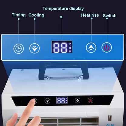 GENERIC Split AC 13000 BTU Refroidisseur De Chambre, Unité Portable Avec Télécommande Et Minuterie, Poignée De Transport Facile Pour Le Camping à Domicile, Filtre Propre Rapide, Solution De Refroidissement Si