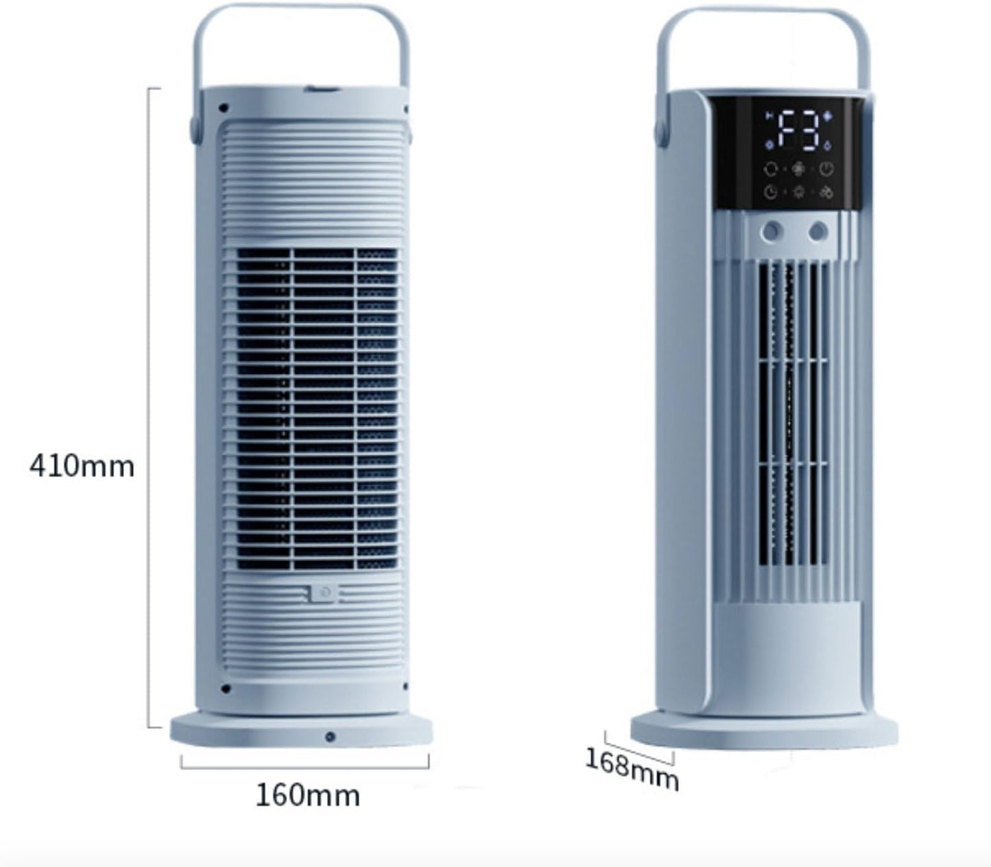 GENERIC Climatiseur Portable Avec Ventilateur Et Rafraîchisseur D'air Par évaporation, 3 Vitesses Et 3 Modes, Minuterie 10 H, Réservoir D'eau 700 ML, Télécommande, Humidificateur Et Circulateur D'ai