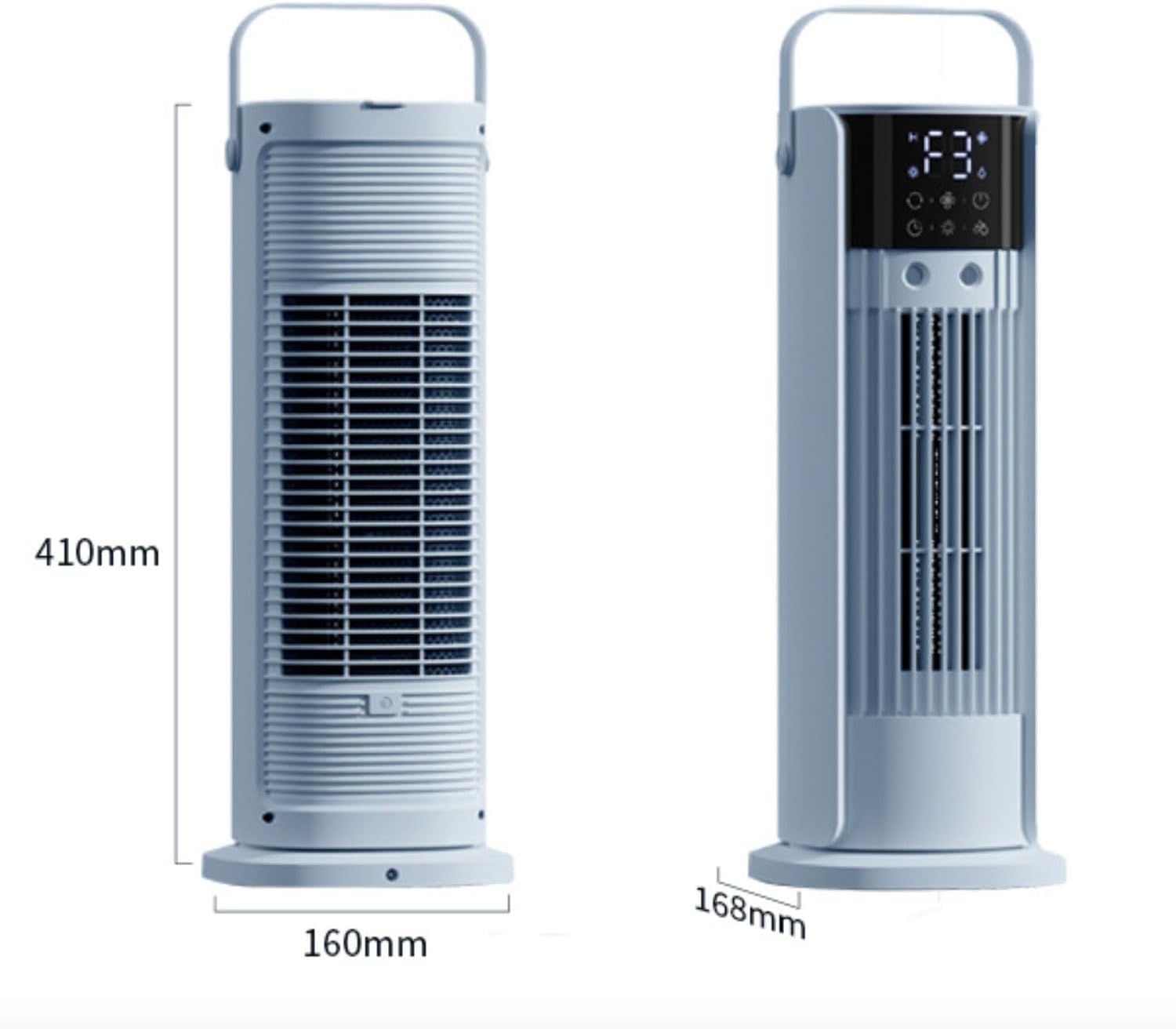 GENERIC Climatiseur Portable Avec Ventilateur Et Rafraîchisseur D'air Par évaporation, 3 Vitesses Et 3 Modes, Minuterie 10 H, Réservoir D'eau 700 ML, Télécommande, Humidificateur Et Circulateur D'ai