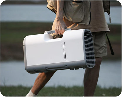  Jeffergarden Climatiseur Portable 4095 BTU, Petite Unité De Refroidissement 420 W Avec Déshumidificateur, Télécommande Pour Tente, Camping, Camping-car, Camion, Espace De 120 M² (Prise UE 220V)