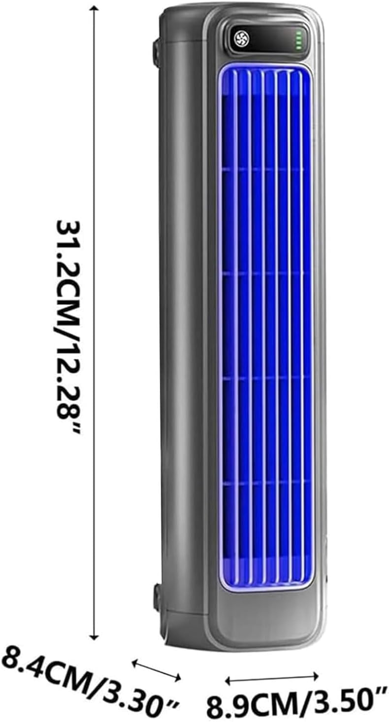  Mini Refroidisseur D'air, Ventilateur De Bureau Alimenté Par USB Avec 3 Vitesses, Refroidissement Silencieux De La Tour Sans Lame Pour Le Camping De Voiture à Domicile De Bureau, Unité De Climatisatio