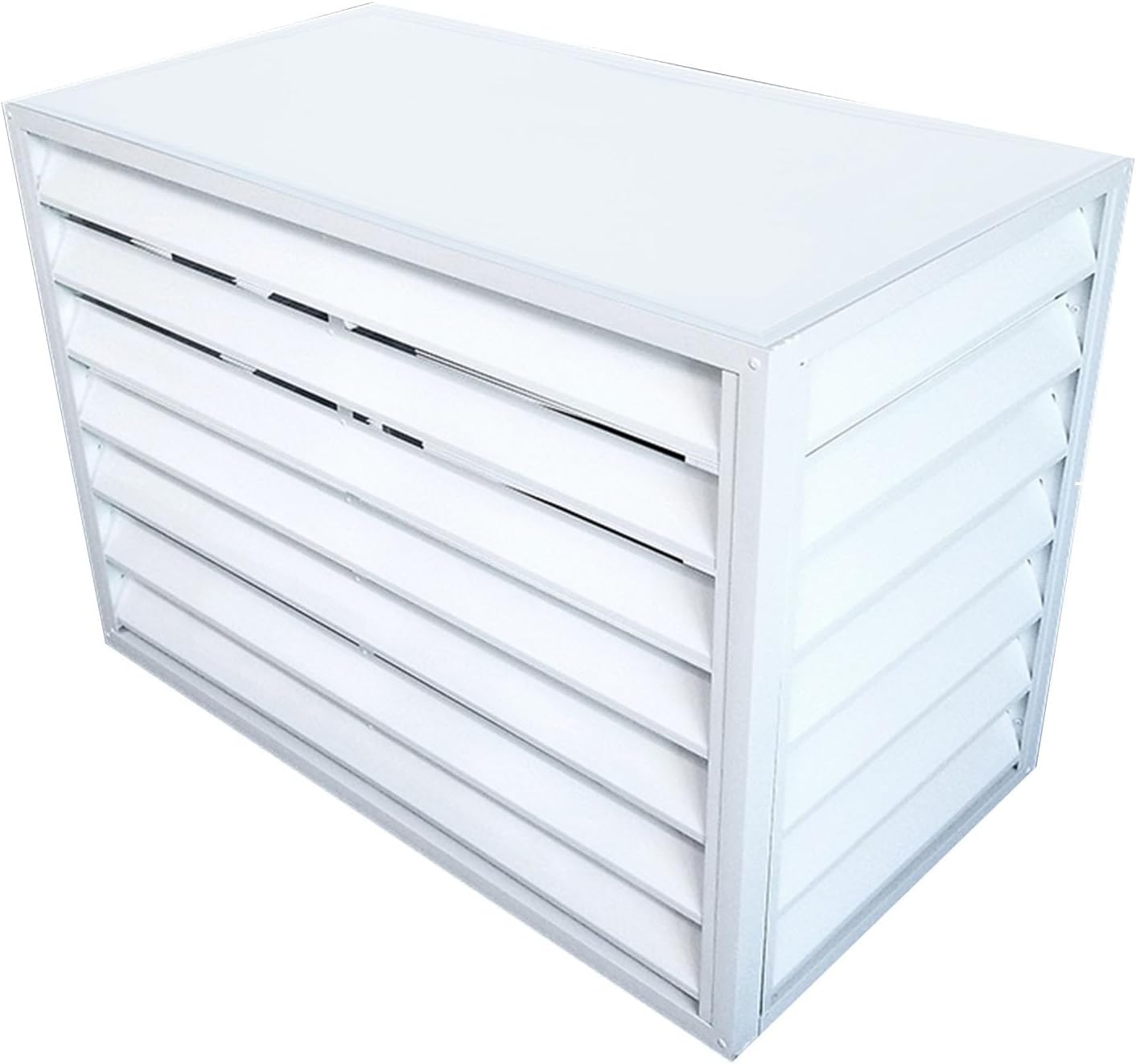  Housse Antivol En Aluminium Robuste Pour Climatiseur Extérieur - Réduction Du Bruit - Condensateur Central - Résistant Aux Intempéries - Protège Votre Système Contre Le Vol Et