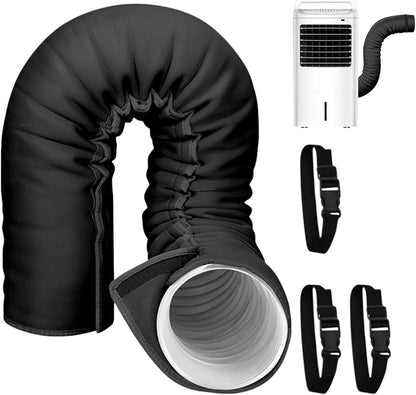  Portable Air Conditioner Hose Insulation Portable Insulated Cover, 3 Straps | Air Conditioners Insulated Hose Wrap For Winter Outdoor Indoor Casement Garage Rv Room Wall Window House Apartment