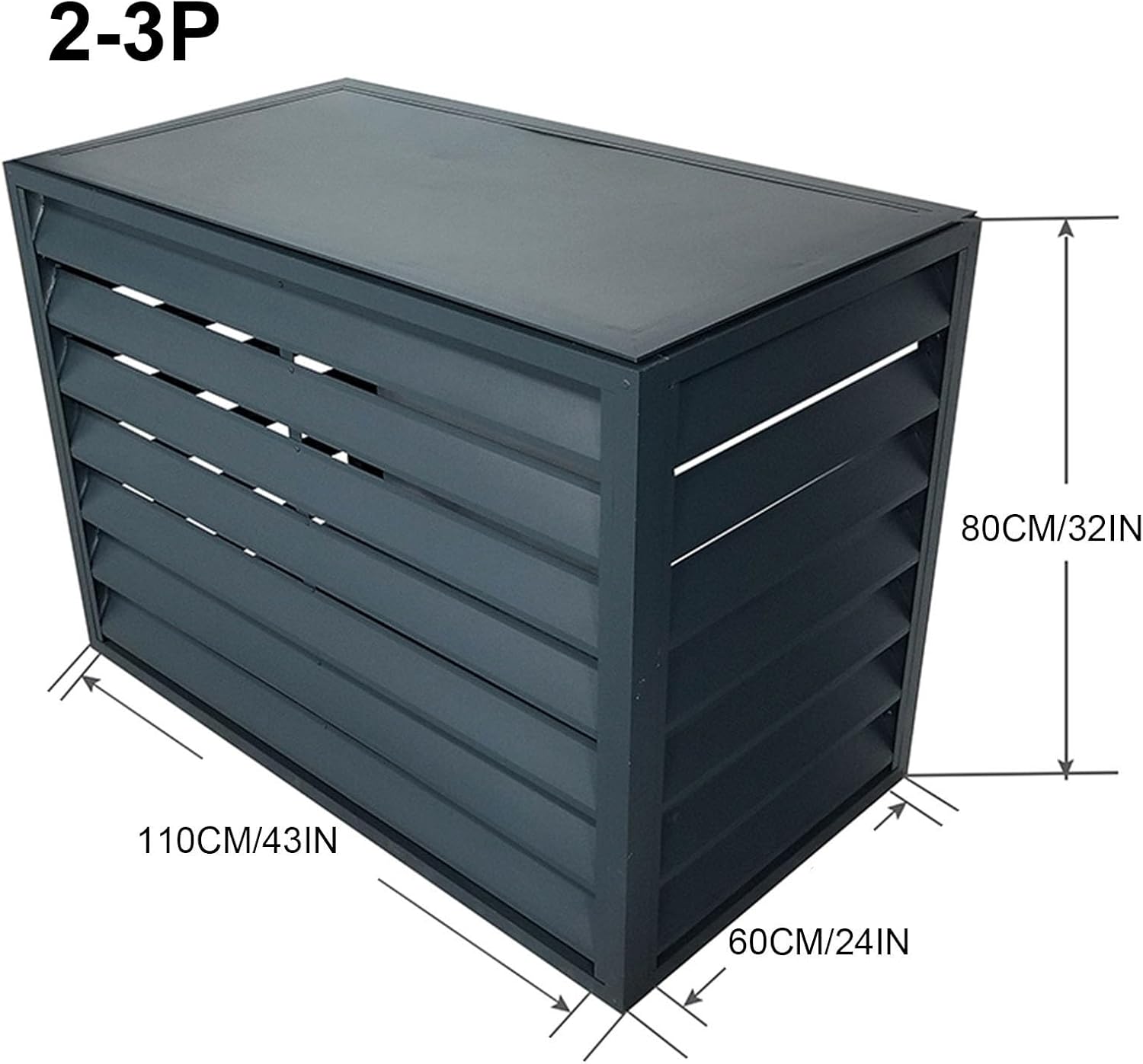 GENERIC Housse De Protection Pour Climatiseur D'extérieur - Résistante Aux Intempéries - Design Durable Et élégant Pour Une Utilisation En Intérieur/extérieur - Protège Les Unités Contre Les éléments