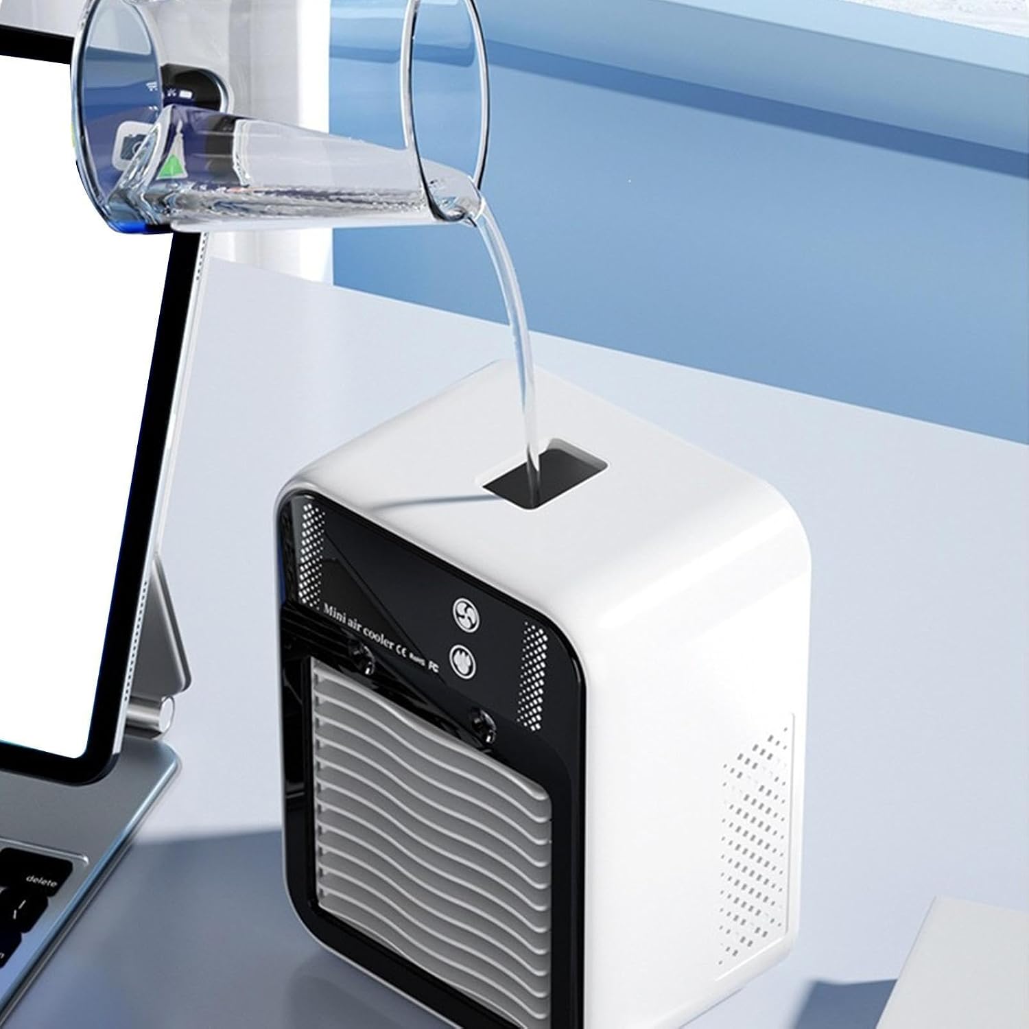  Climatiseur Portable Silencieux,Ventilateurs Silencieux Rafraîchissants | Deux Vitesses De Vent, Petit Climatiseur,Maison, Chambre, Bureau, Garage, Atelier, Cuisine, Dortoir