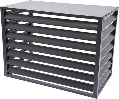 GENERIC Housse De Protection Universelle Pour Climatiseur Extérieur - Résistante Aux Intempéries - Pour Climatisation L110W60H80 - Convient Pour 2 à 3 Unités Et Bouclier Durable