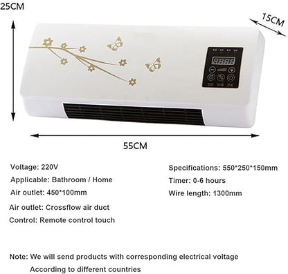  Climatiseur Portable Split 2-en-1 De 2000 W, Mini Climatiseur Mural Avec Minuterie, Ventilation Et Chauffage Rapides Et Naturels(A)