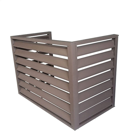  Housse Antivol En Aluminium Robuste Pour Climatiseur Extérieur - Réduction Du Bruit - Condensateur Central - Résistant Aux Intempéries - Protège Votre Système Contre Le Vol Et