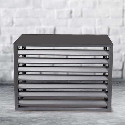 GENERIC Housse De Protection Pour Climatiseur Extérieur – Protection En Aluminium Pour Pompe à Chaleur – Clôture élégante Pour Dissimuler Les Unités Extérieures Et Résistante Aux Intempéries.
