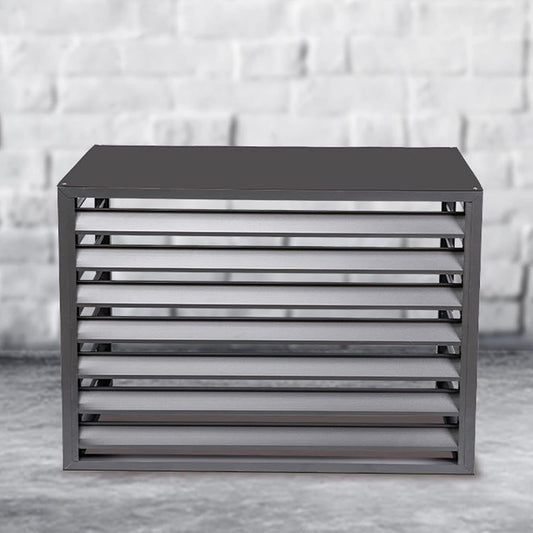 GENERIC Housse De Protection Pour Climatiseur Extérieur – Protection En Aluminium Pour Pompe à Chaleur – Clôture élégante Pour Dissimuler Les Unités Extérieures Et Résistante Aux Intempéries.