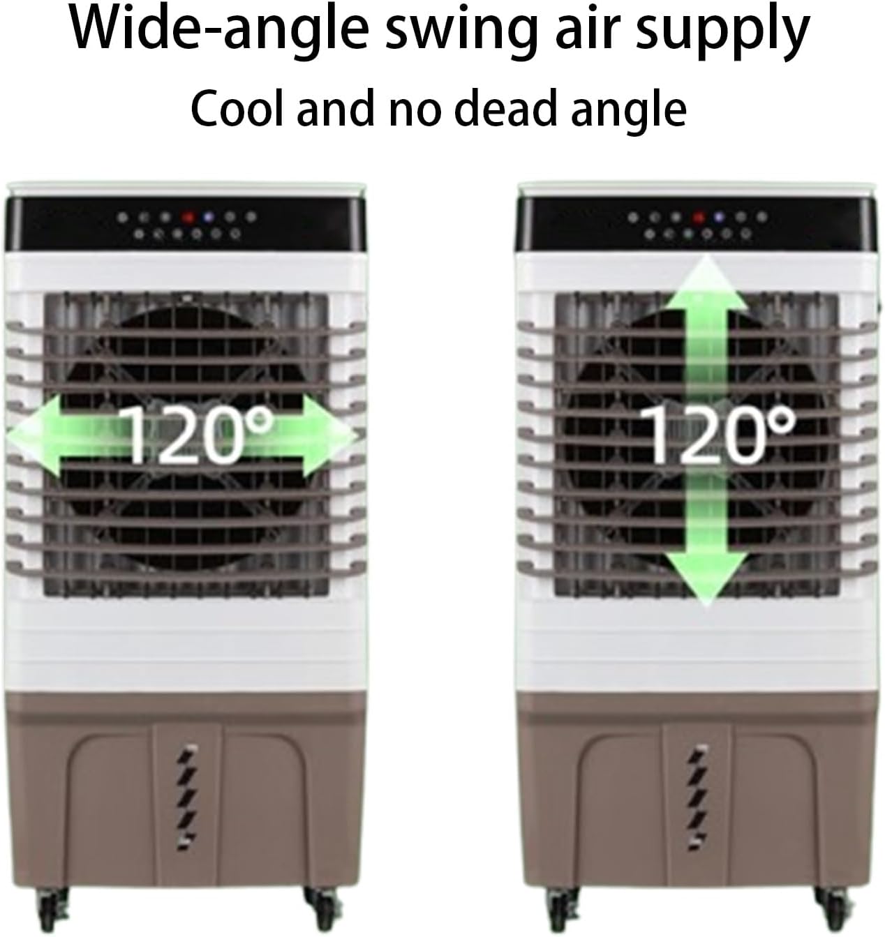  Refroidisseur D'air Par Évaporation, Refroidisseur De Marais Portable Avec Réservoir D'eau, Climatiseur Sans Fenêtre À 3 Vitesses Pour Garage, Cour, Utilisation Commerciale
