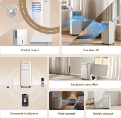  Climatiseur DREAME P-Wind 9K-Camel Gold