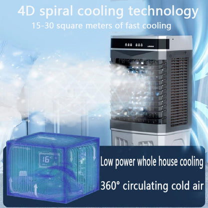 GENERIC Refroidisseur D'air évaporatif Portable De 120 Degrés Avec Bridum, Ventilateur Oscillant Automatique à 3 Vitesses Pour Bureau De Chambre à Coucher, Humidificateur Et Purificateur, Refroidissement Effi