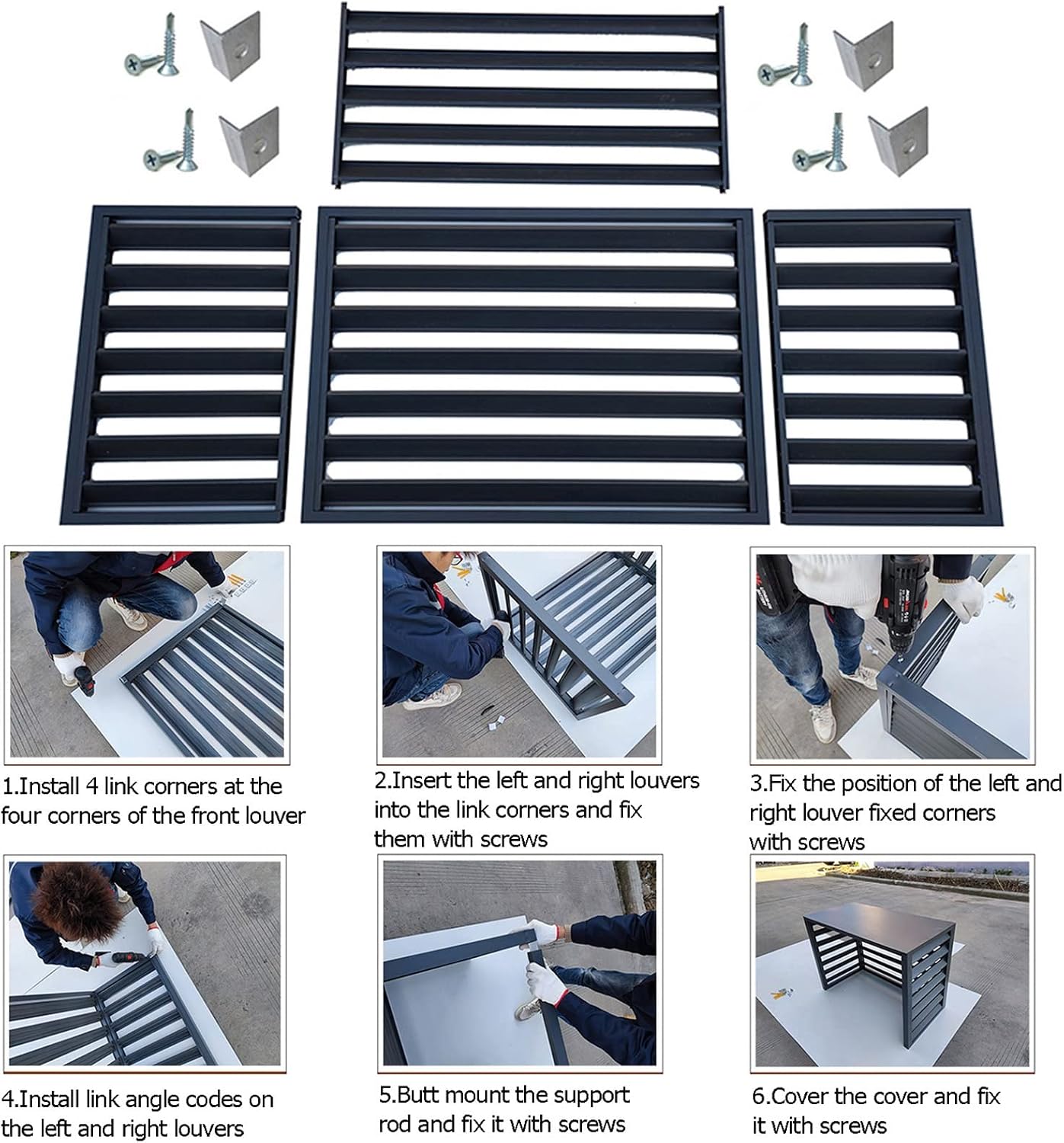  Housse De Protection Pour Climatiseur D'extérieur – Protection D'écran Décorative Pour Unités Extérieures – Housses De Climatisation élégantes Et Fonctionnelles