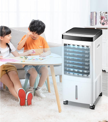 GENERIC Climatiseur Portable Sans Tuyau 10L Réservoir D'eau 3-en-1 Refroidisseur De Pièce Avec 60 Degrés Swing Vitesses Réglables Fonctionnement Silencieux Pour La Chambre à Coucher Bureau Énergie Conception