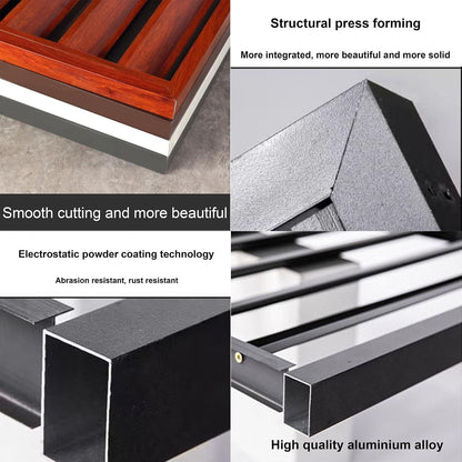 GENERIC Housse Robuste En Aluminium Pour Climatiseur – Clôture Antivol Pour Radiateur Pour Unités Extérieures, Réduction Du Bruit Et Dissimulation, Protection AC Et Décoration Extérieure élégante